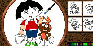 Hra - Dora Online Coloring