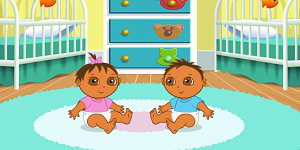 Dora Playtime with the Twins