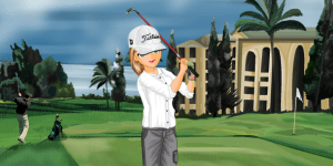 Hra - The Golfer Gilrs Dress Up Game