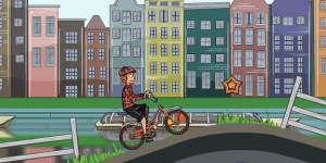 Hra - Biking in Amsterdam