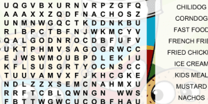Hra - Fast Food Word Search