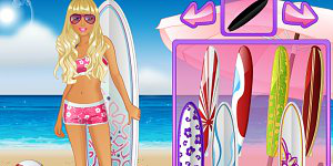 Barbie goes surfing
