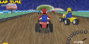 Hra - Mario Rain Race