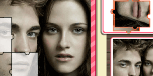 Hra - Robert Pattison and Kristen Stewart puzzle