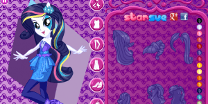 Hra - My Little Pony Rainbow Rocks Rarity Dress Up