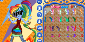 My Little Pony Rainbow Rocks Rainbow Dash Dress Up