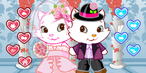 Cute Cat Wedding Dress Up