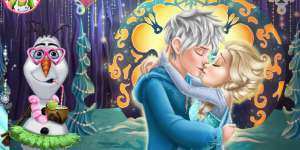 Hra - Elsa Kissing Jack Frost