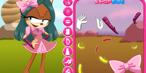 Hra - Sonic Boom Amy Rose Dress Up