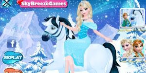 Hra - Elsa Goes Horseback Riding