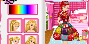 Hra - Barbie's Christmas Patchwork Dress