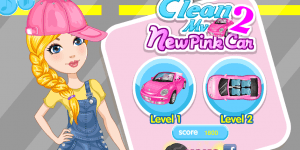 Hra - Clean My New Pink Car 2