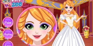 Hra - Rapunzel Glittery Makeup