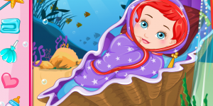 Hra - Pregnant Ariel Gives Birth