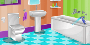 Hra - Barbie Bathroom Cleaning