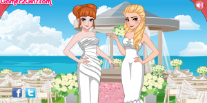 Elsa And Anna Bridemaids Dresses