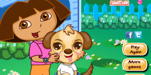 Hra - Dora Cute Puppy Caring
