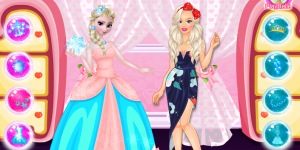 Hra - Elsa vs Barbie Fashion Show