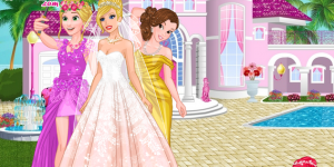 Hra - Barbie's Wedding Selfie with Princesses