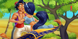 Hra - Jasmine & Aladdin Kissing