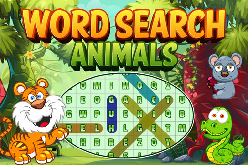 Hra - Word Search Animals