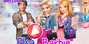 Hra - Elsa And Barbie Blind Date
