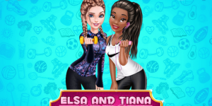 Hra - Elsa and Tiana Workout Buddies