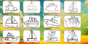 Hra - Boats Coloring Book