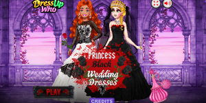 Hra - Princess Black Wedding Dress