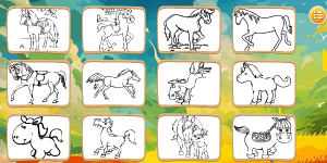 Hra - Horse Coloring Book 2