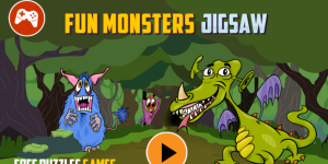 Hra - Fun Monsters Jigsaw